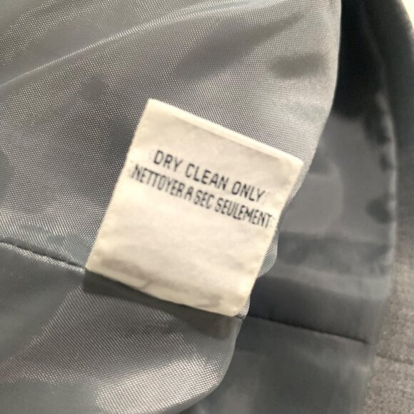 Vintage Talbots Petites Women's Gray Wool Blazer Jacket Size 10 Petite - Picture 12 of 13